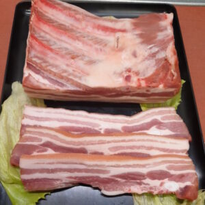Bauchfleisch in Scheiben