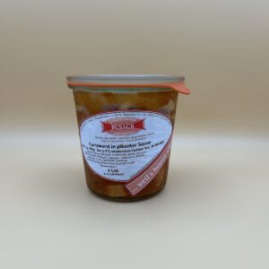Currywurst in pikanter Sauce im Glas